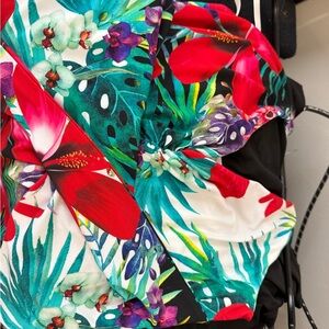 BOSTON PROPER Floral Tropical Print Dress